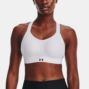 Under Armour Women's Continuum High Athletic Crossback White Bra S